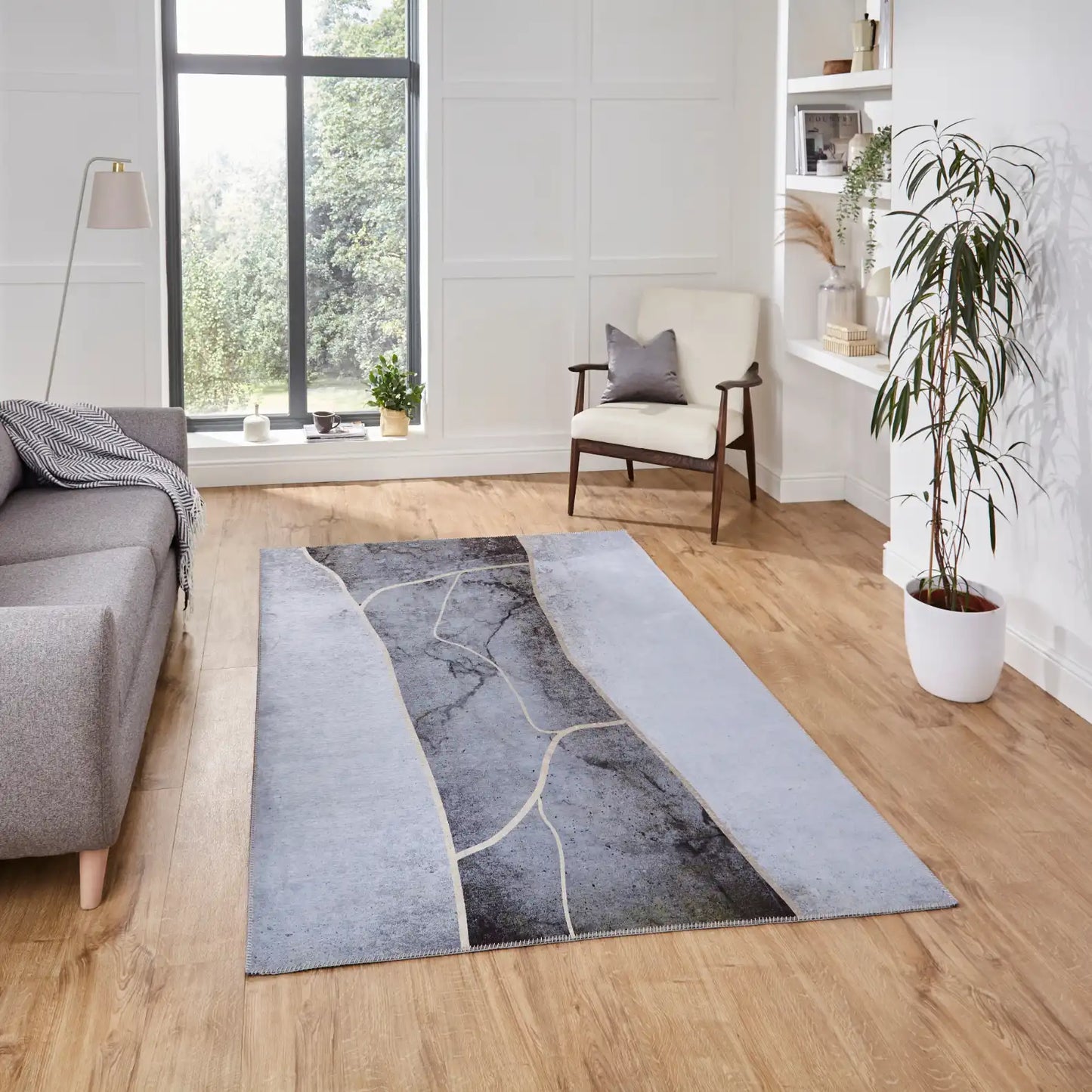 Force K7280 Grey Gold Rug RS