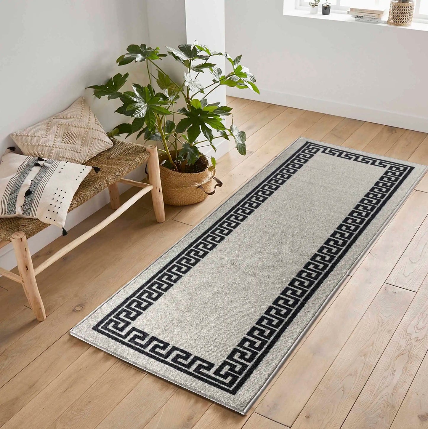 Washable Gel-Back Havana 413 Grey Rug