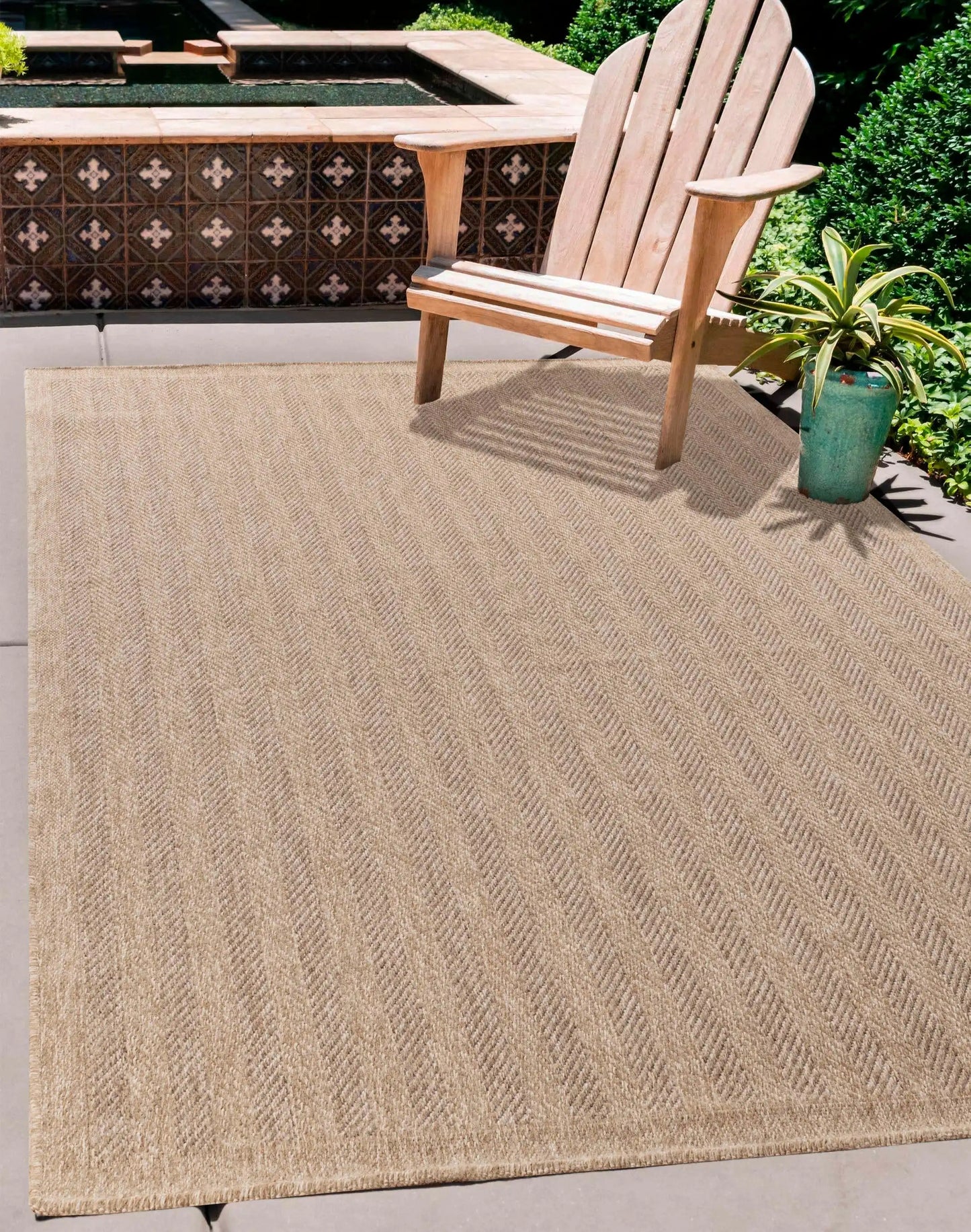 Harper Outdoor Herringbone Jute Rug