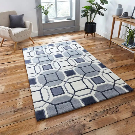 HK 9238 Ivory Grey Rug RS