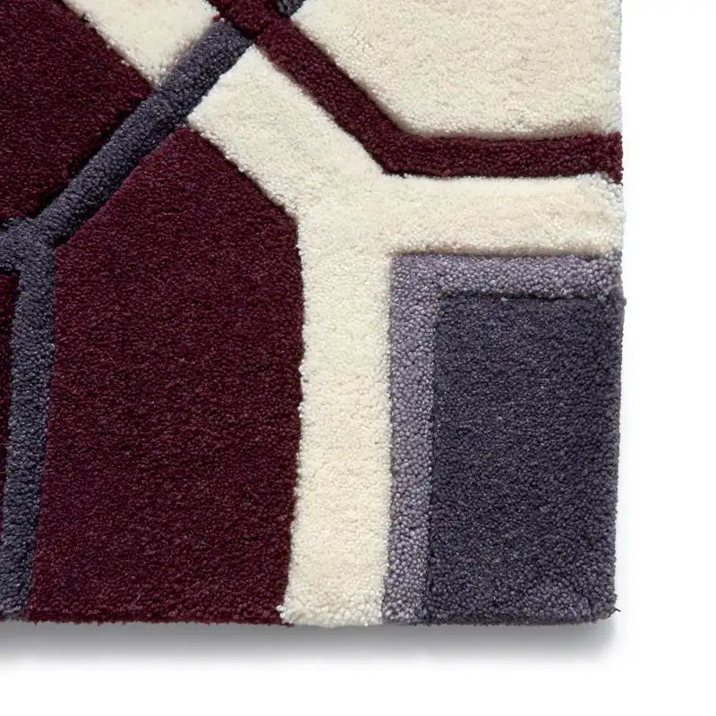 HK 9238 Ivory Purple Rug RS