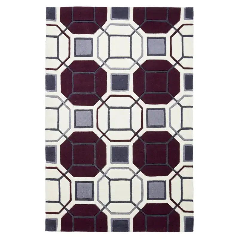 HK 9238 Ivory Purple Rug RS