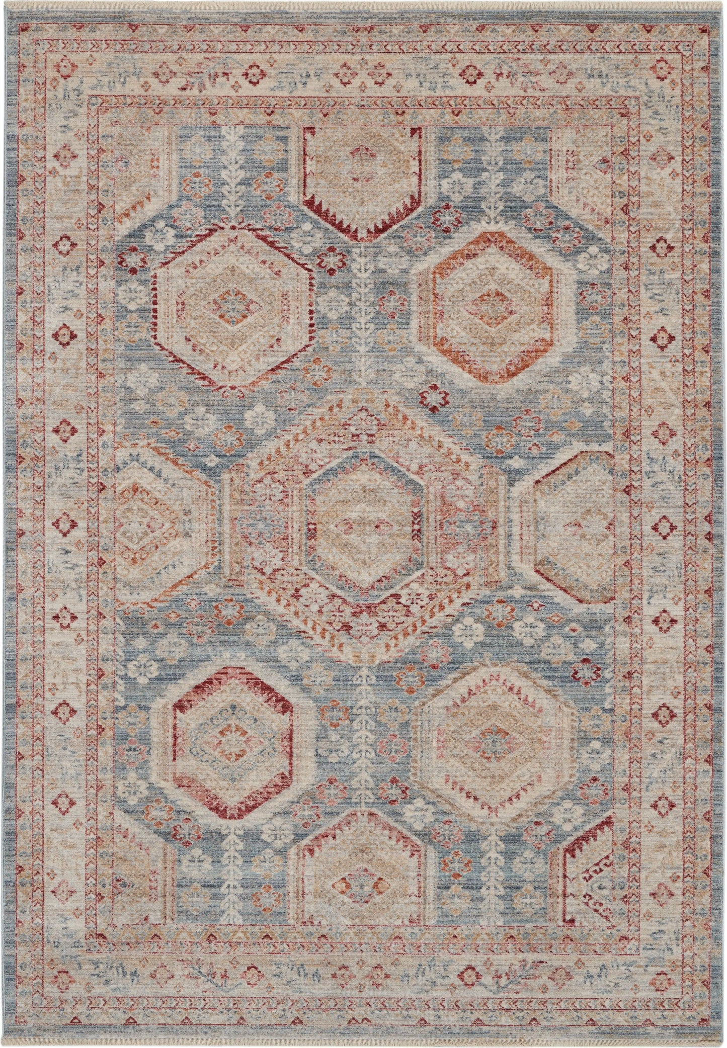 Homestead HMS01 Light Blue Multi Rug RS