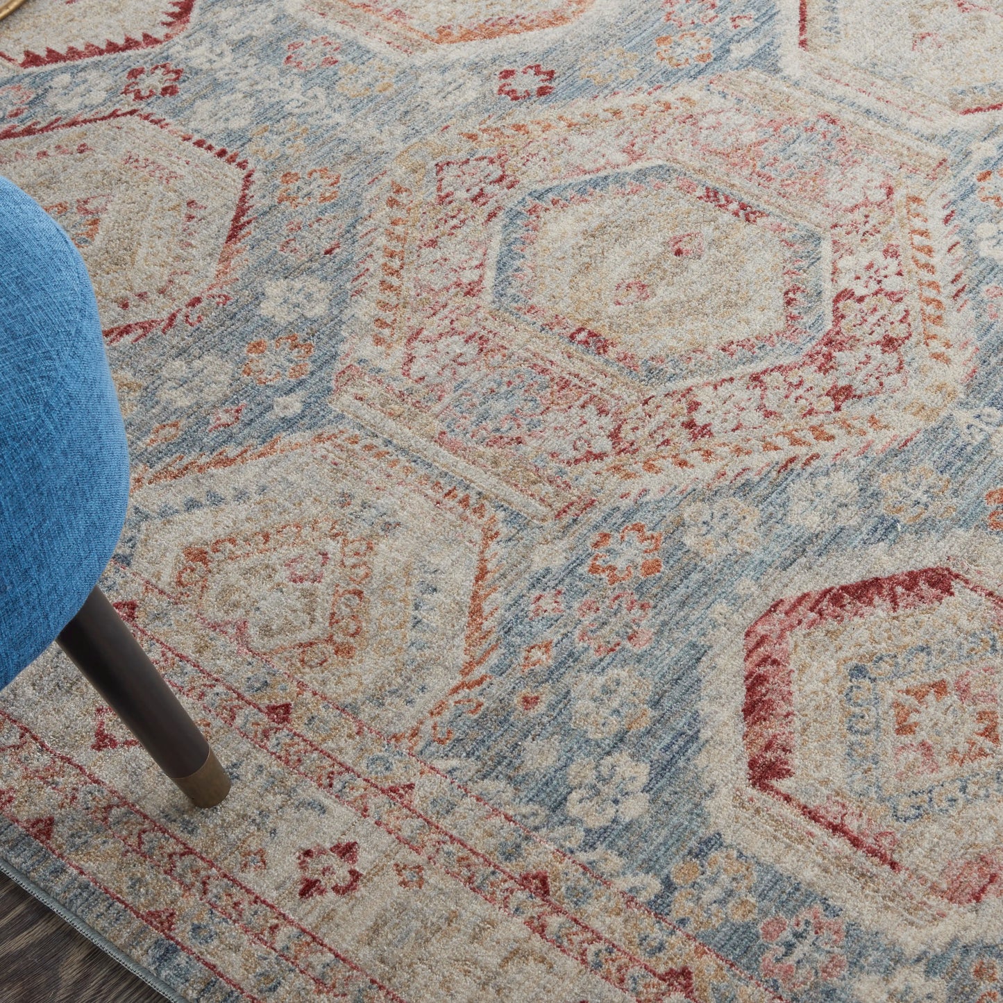 Homestead HMS01 Light Blue Multi Rug RS
