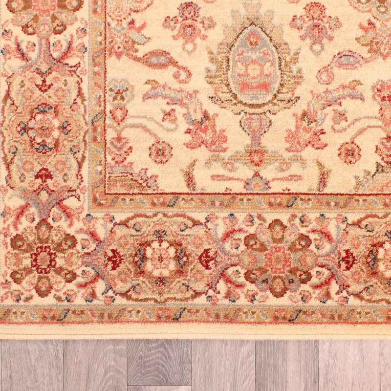 Keshan Supreme Herati Traditional Rugs in Cream
