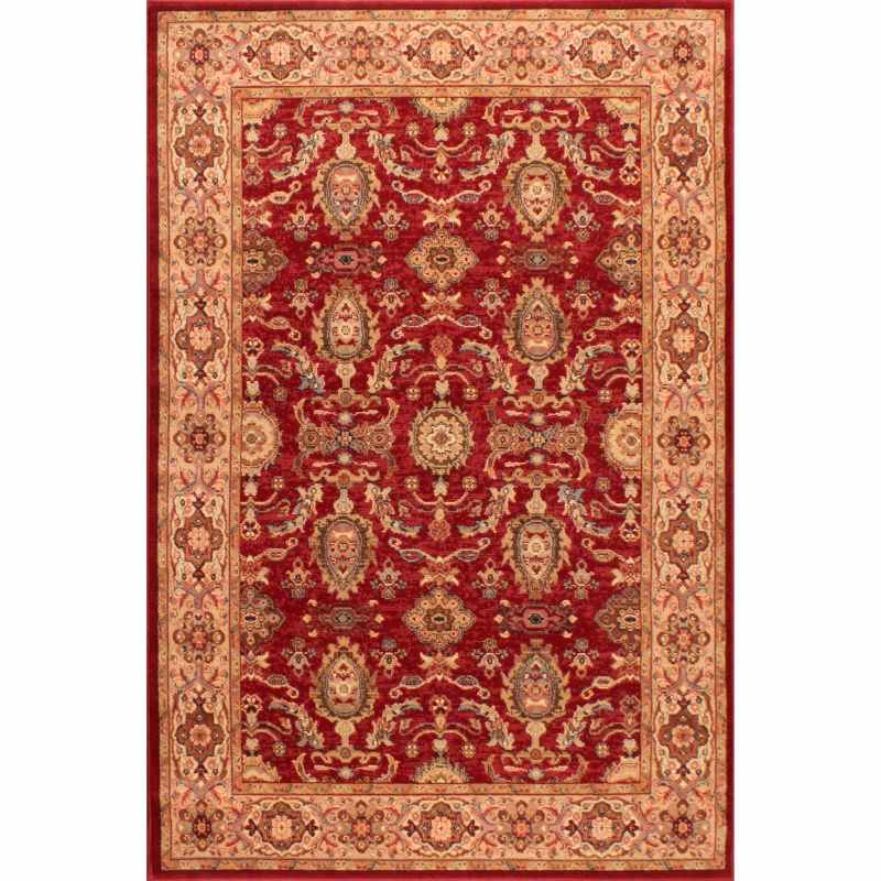 Keshan Supreme Herati Traditional Rugs in Red
