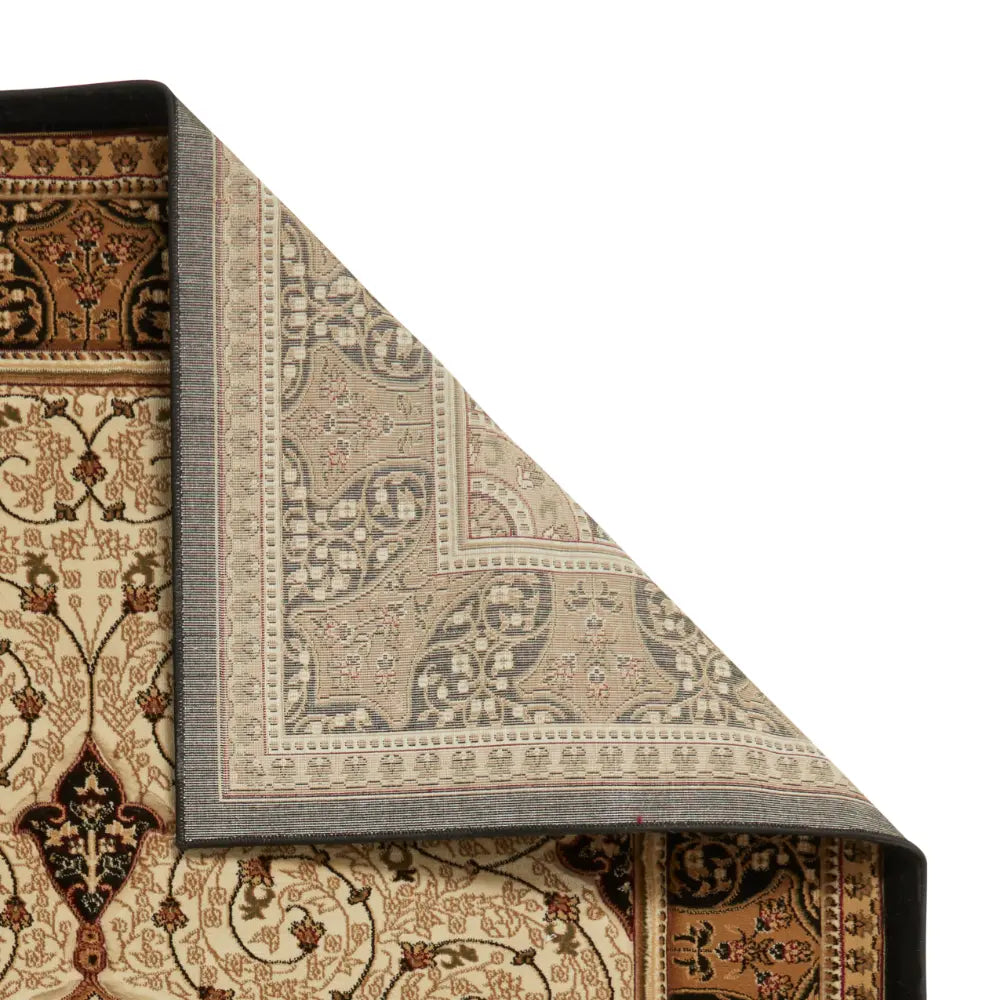 Heritage 4400 Black Cream Rug RS