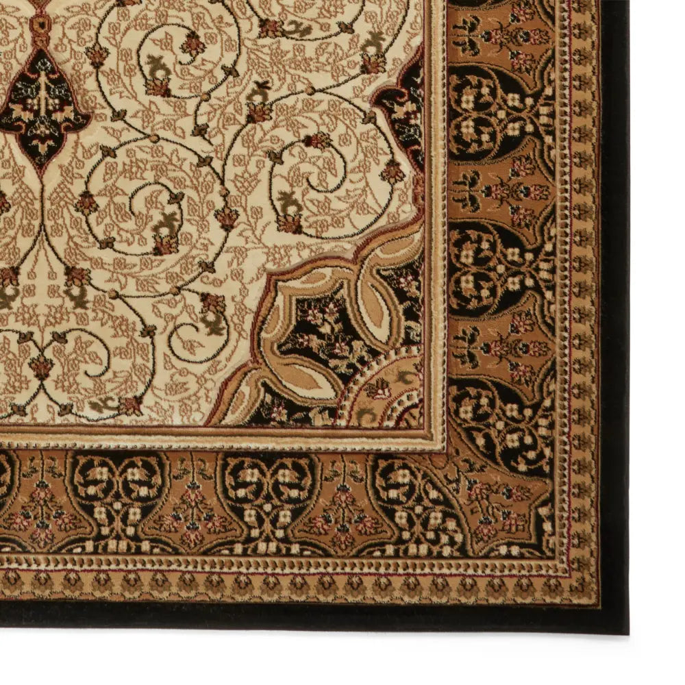 Heritage 4400 Black Cream Rug RS