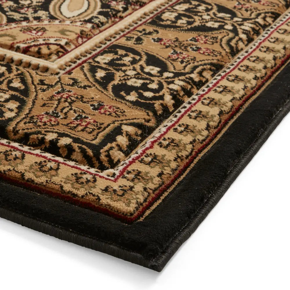 Heritage 4400 Black Cream Rug RS