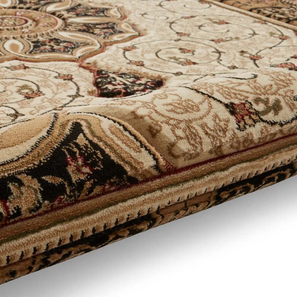 Heritage 4400 Black Cream Rug RS