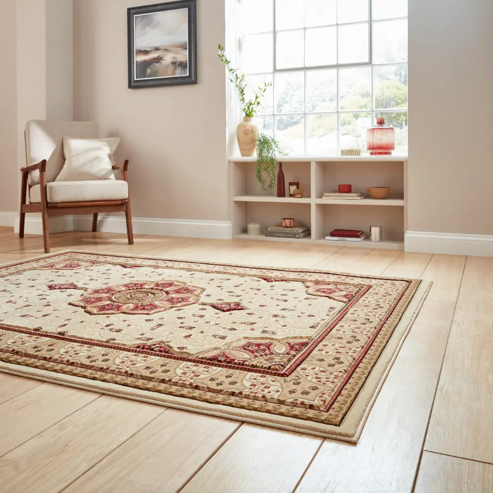 Heritage 4400 Cream Red Rug RS