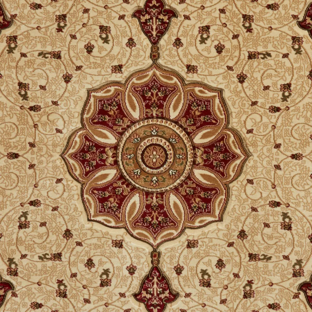 Heritage 4400 Cream Red Rug RS