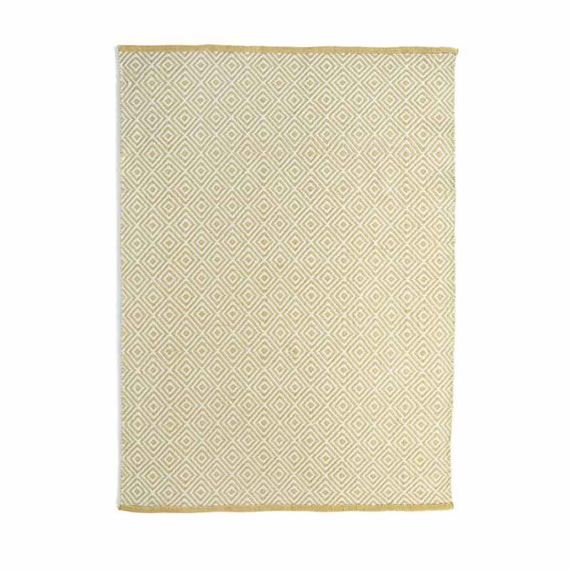 Hug Rug Reversible Woven Diamond Rugs in Gold
