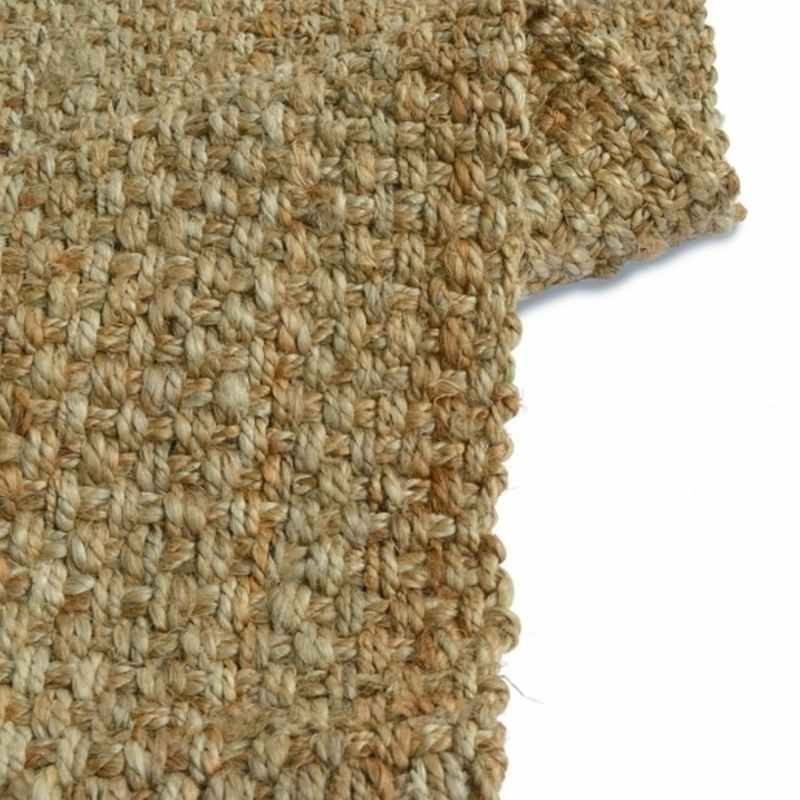 Indian Jute Modern Plain Rugs in Natural
