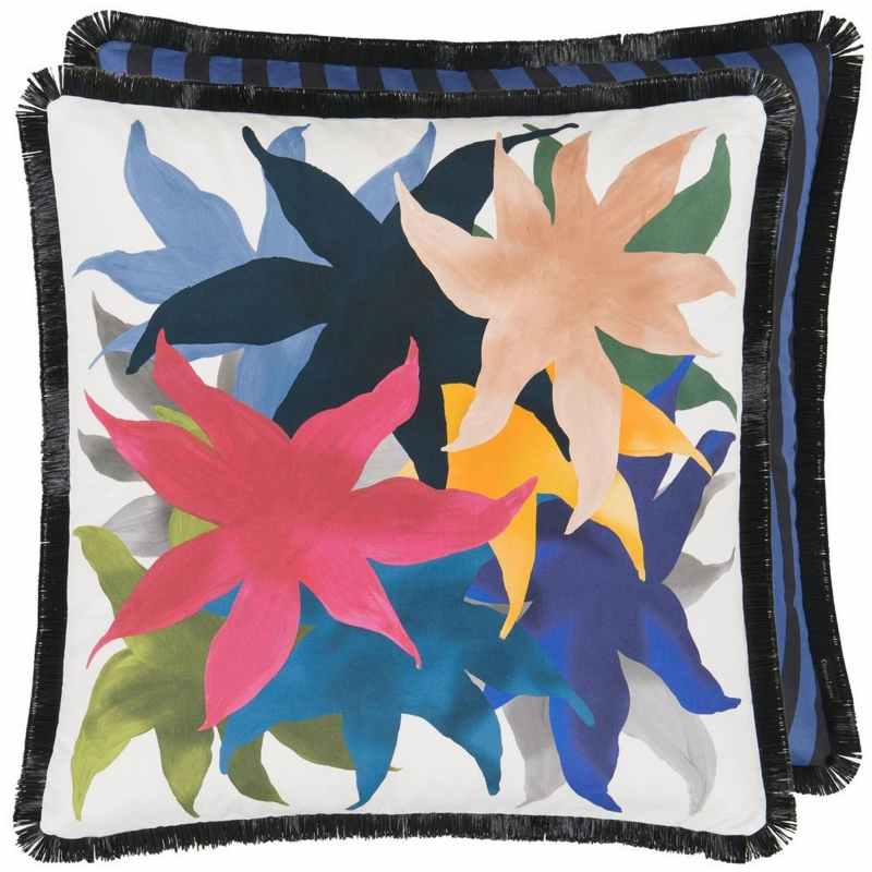 Christian Lacroix Iris Des Marais Cushion in Craie Multi