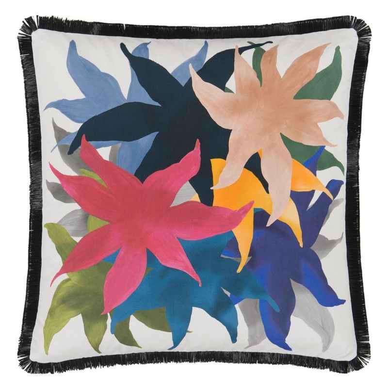 Christian Lacroix Iris Des Marais Cushion in Craie Multi