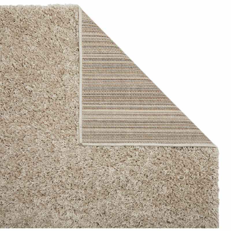 Isla Shaggy Plain Modern Rugs in Light Beige