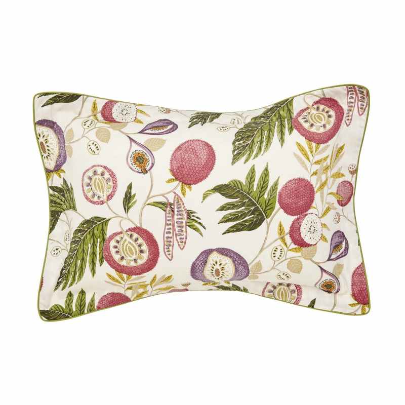 Jackfruit Designer Bedding Duvet Cover and Pillowcase By Sanderson in Fig Olive Green