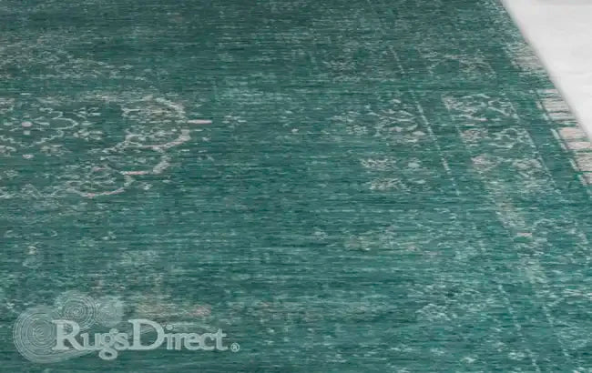Louis de Poortere fading world jade Green Living Room Flat Weave Rug.