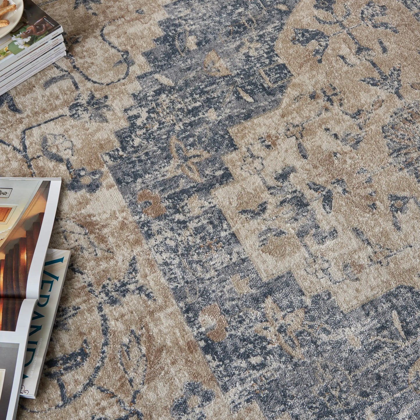 Malta MAI11 Ivory Blue Rug RS