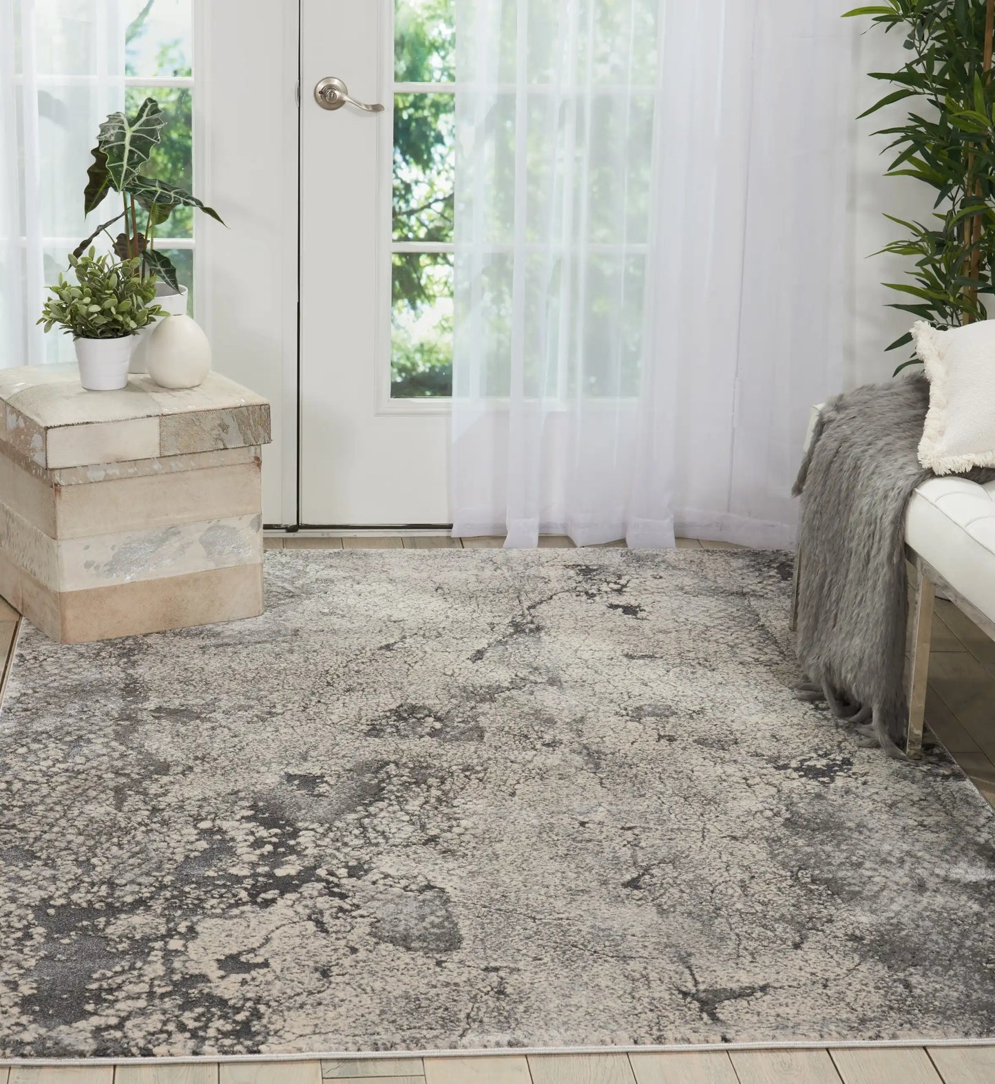 Heritage Nourison KI352 Grey Rug RS