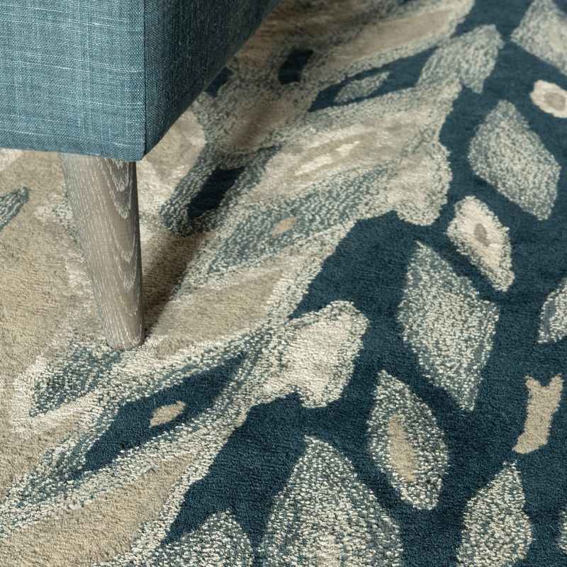 Kalata Designer rugs in Indigo Navy Blue by William Yeoward
