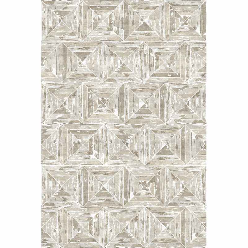 Kashan Designer Bamboo Rugs in Cloud Grey by William Yeoward