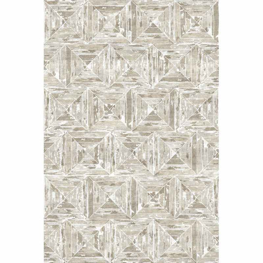 Kashan Designer Bamboo Rugs in Cloud Grey by William Yeoward