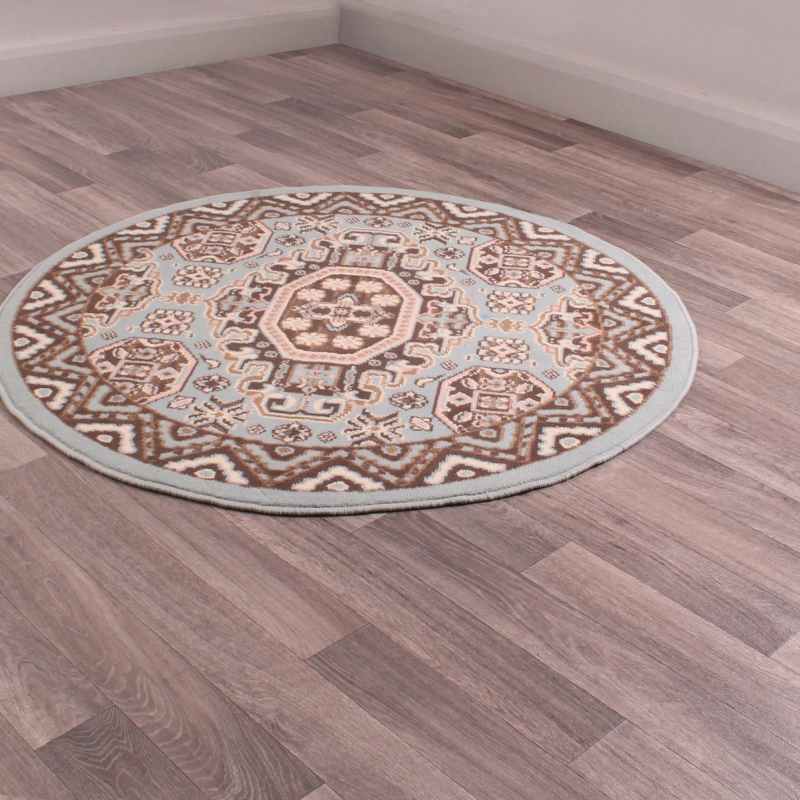 Kayo Circular Rugs in Sky by Rugstyle