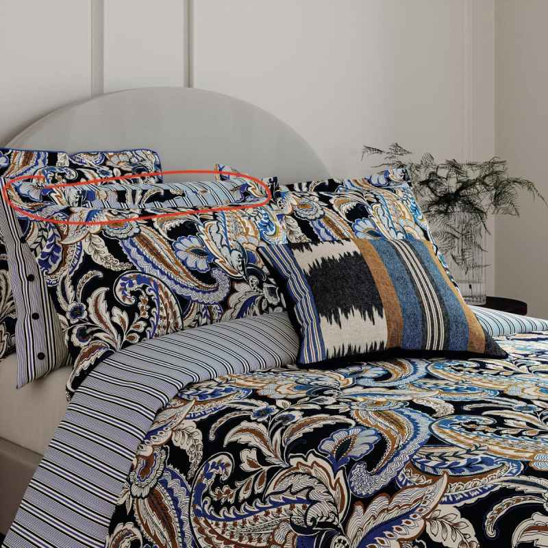 Kotana Bedding by Bedeck of Belfast in Navy Blue