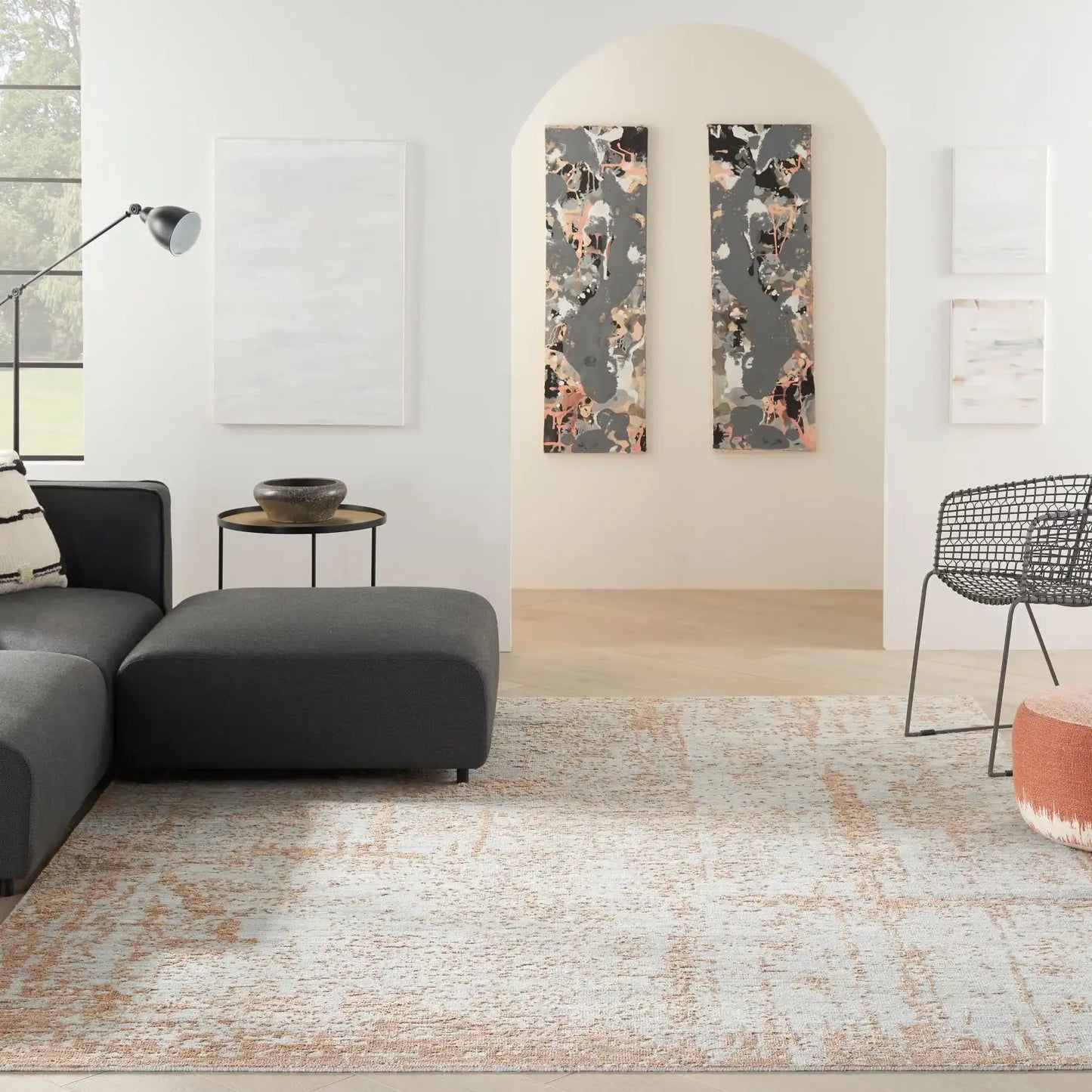 Luna LUN01 Blue Mocha Rug RS