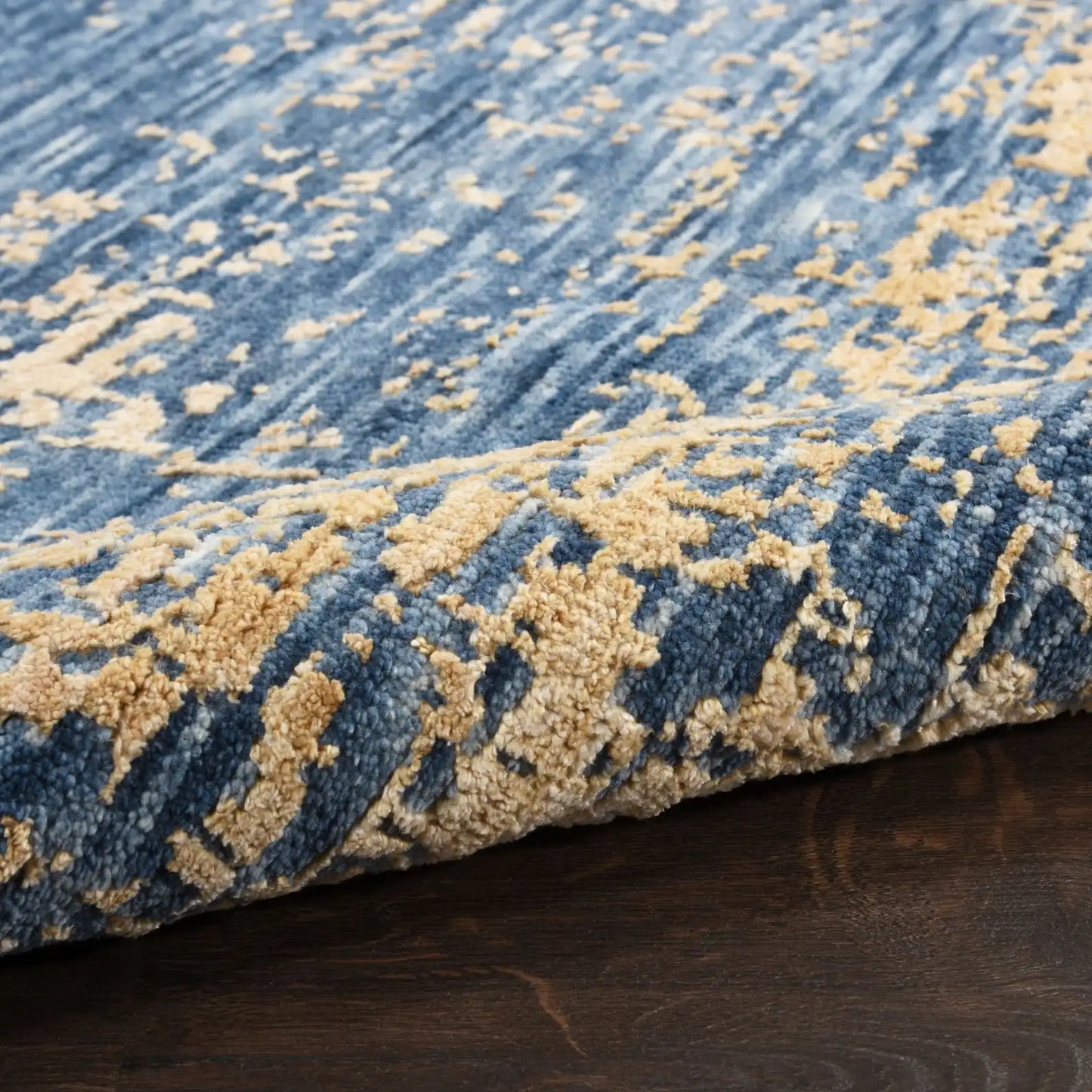 Luna LUN01 Dark Blue Mocha Rug RS