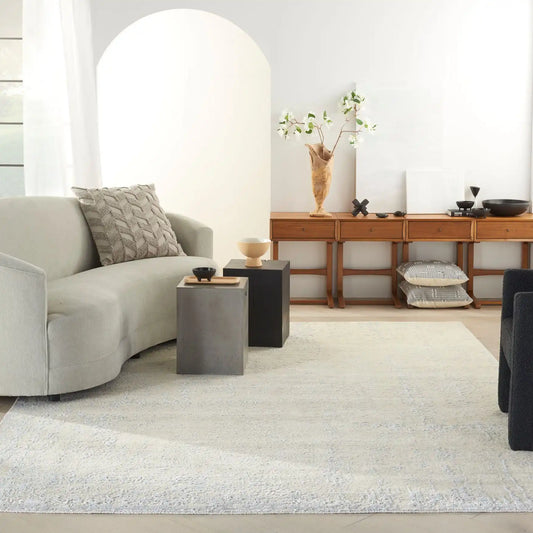 Luna LUN01 Ivory Silver Blue Rug RS