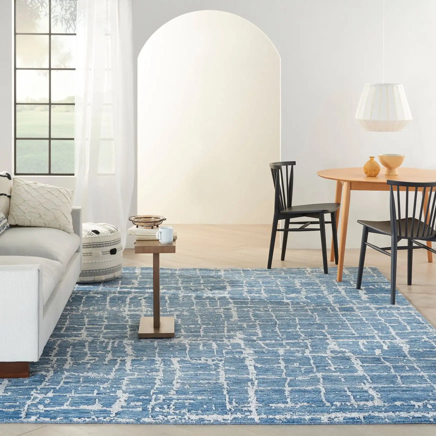 Luna LUN02 Blue Silver Rug RS