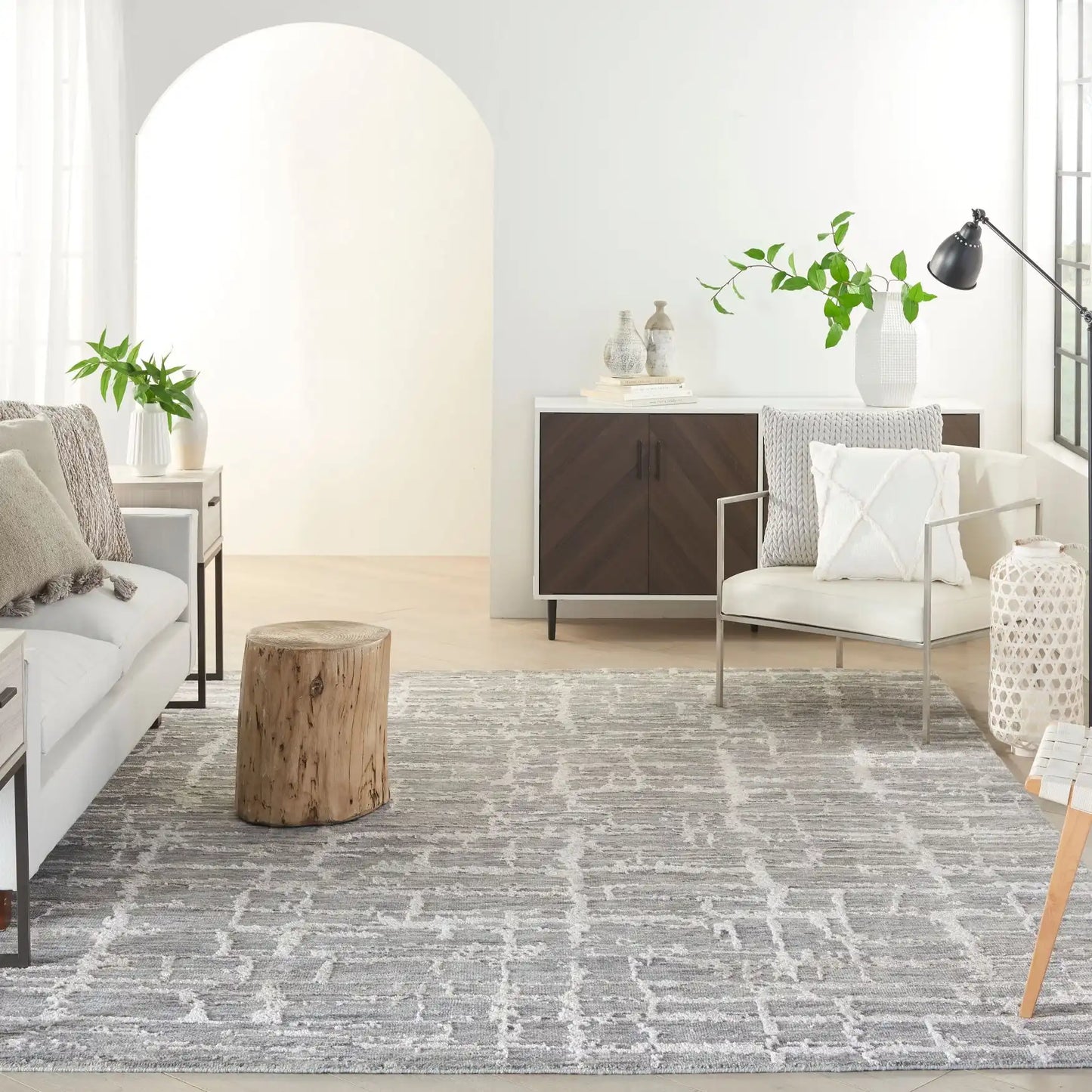 Luna LUN02 Grey Silver Rug RS