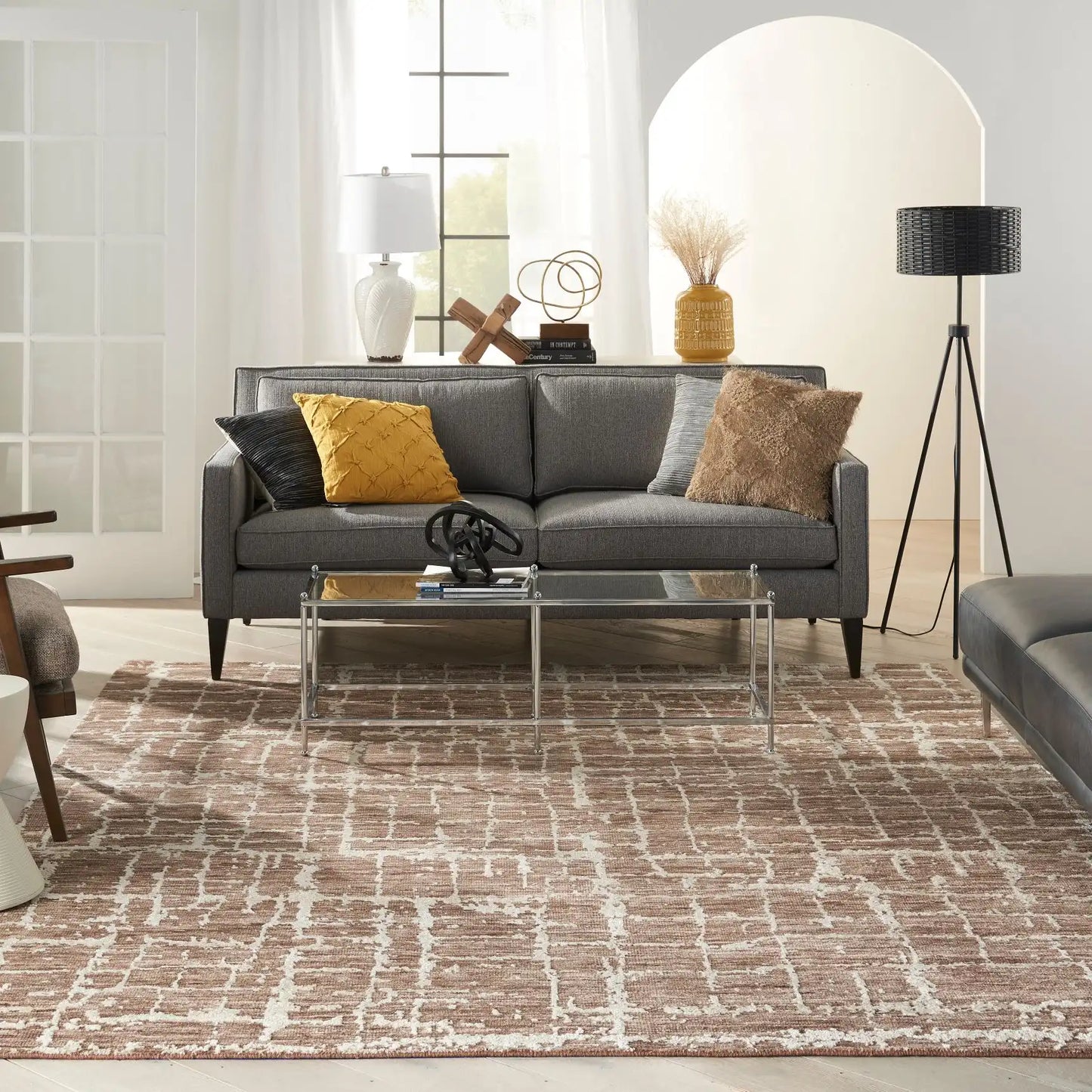 Luna LUN02 Mocha Ivory Rug RS