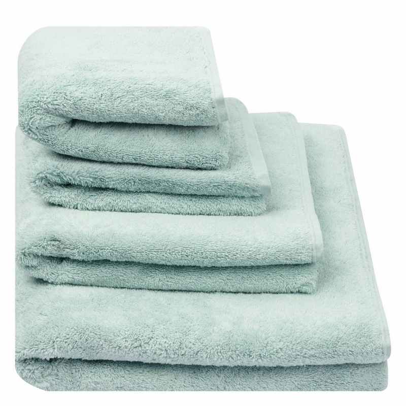 Loweswater Organic Cotton Bath Towels By Designers Guild in Celadon Green