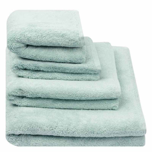 Loweswater Organic Cotton Bath Towels By Designers Guild in Celadon Green
