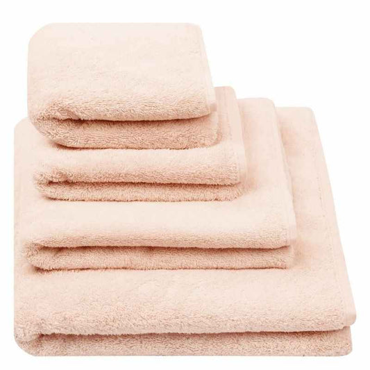 Loweswater Organic Cotton Bath Towels By Designers Guild in Pale Rose Pink