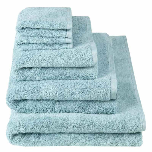 Loweswater Organic Cotton Towels By Designers Guild in Porcelain Blue