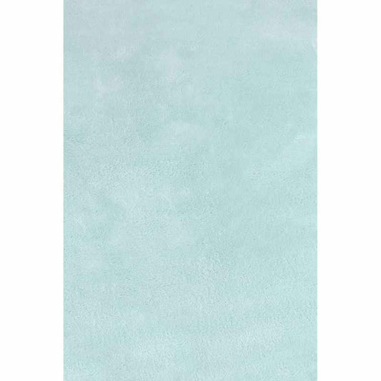 Lulu Modern Plain Shaggy Rugs in Duck Egg Blue