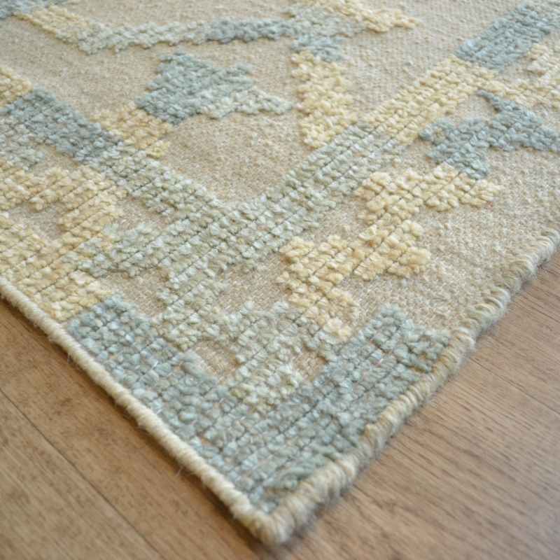 Manika 06 Traditional Border Textured Rugs in Beige