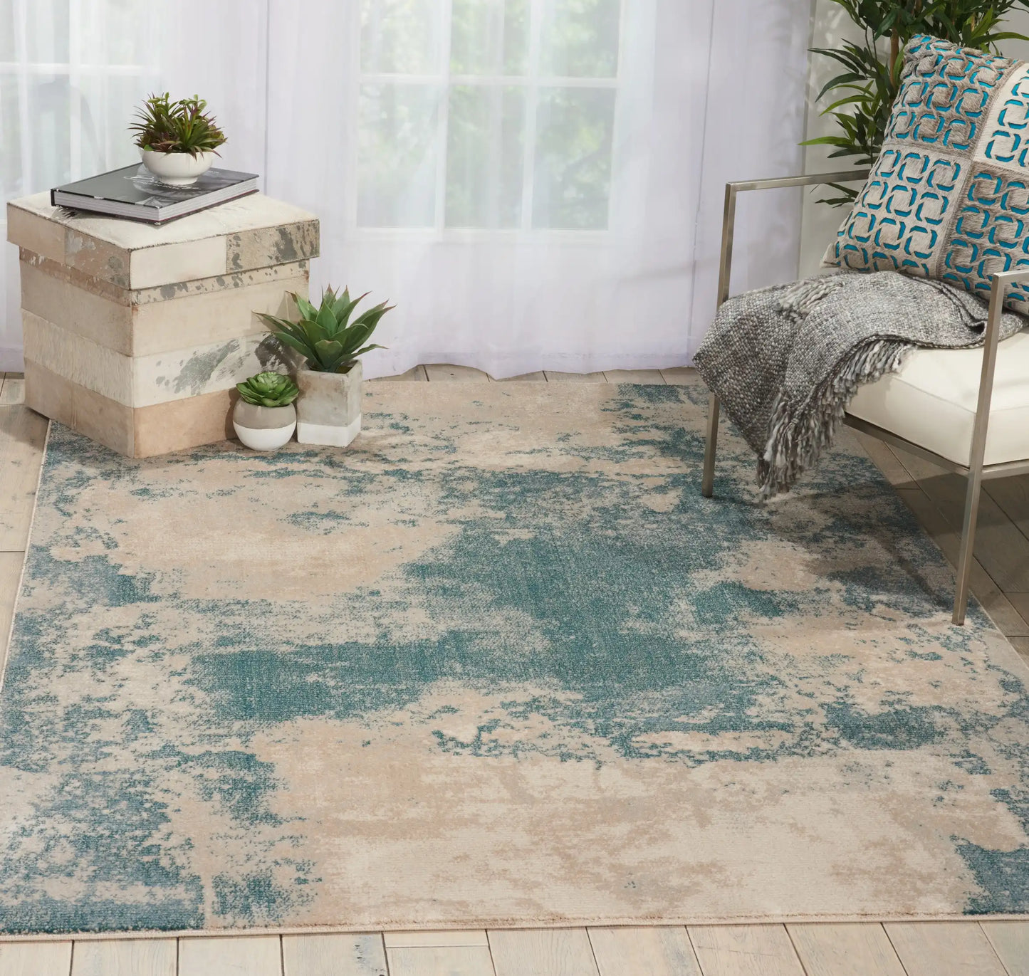 Maxell MAE13 Ivory Teal Rug RS