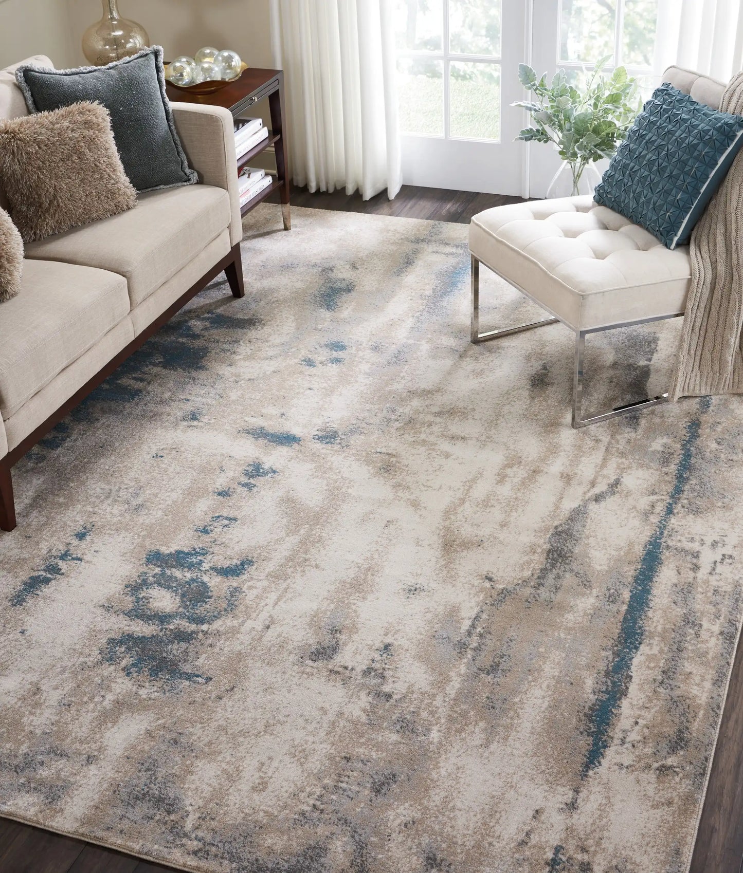 Maxell MAE17 Ivory Teal Rug RS