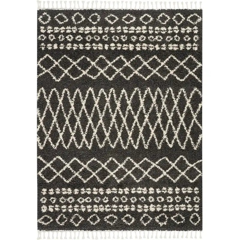 Moroccan Shag MRS02 Charcoal Rug RS
