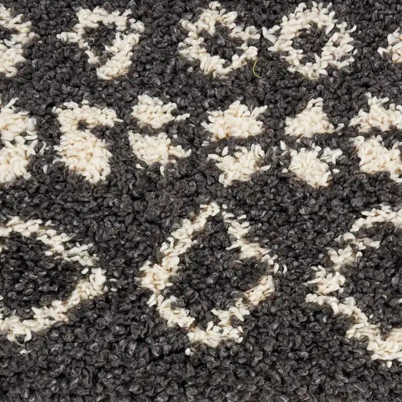 Moroccan Shag MRS02 Charcoal Rug RS