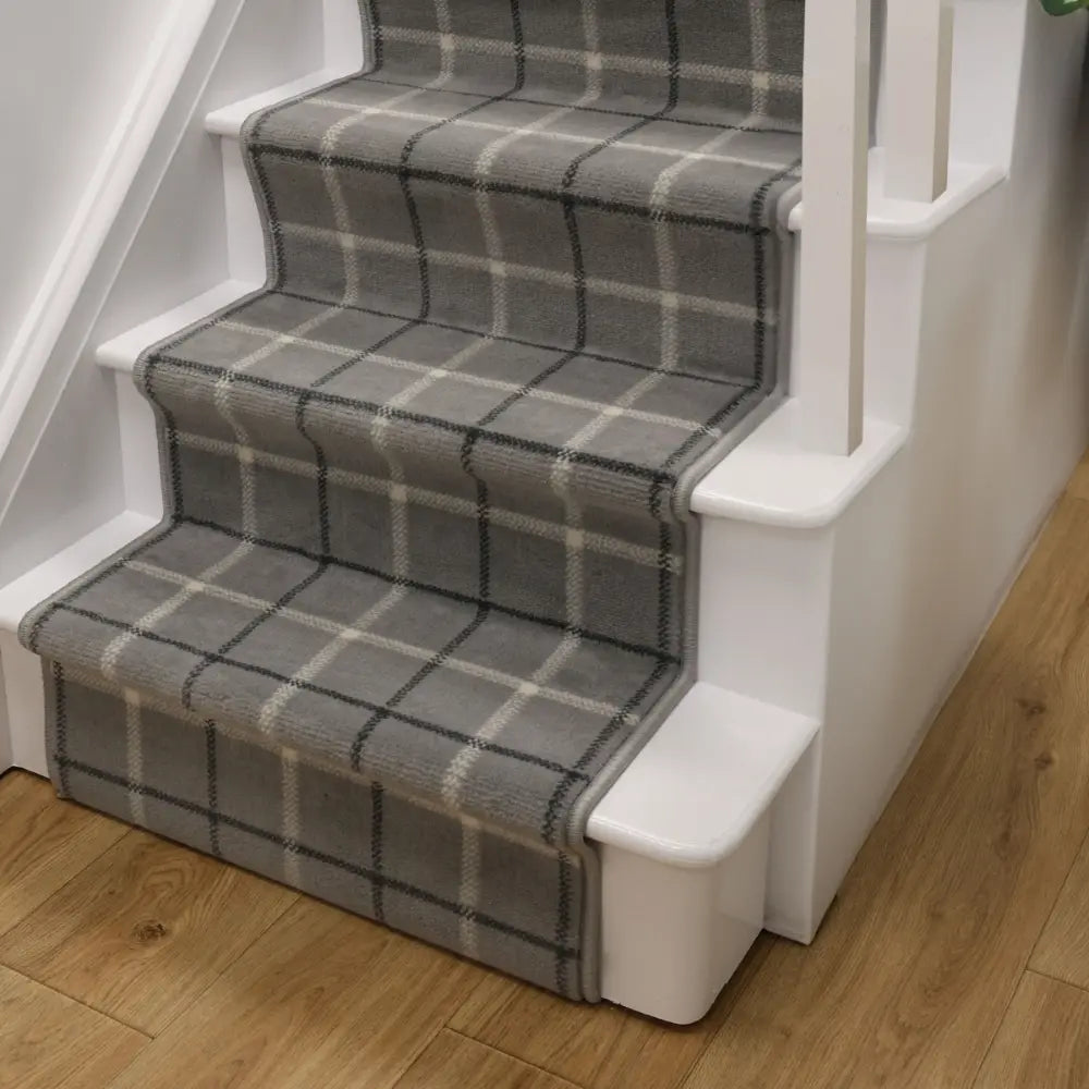Stair Runners Maestro Stair Runner Check Grey RS