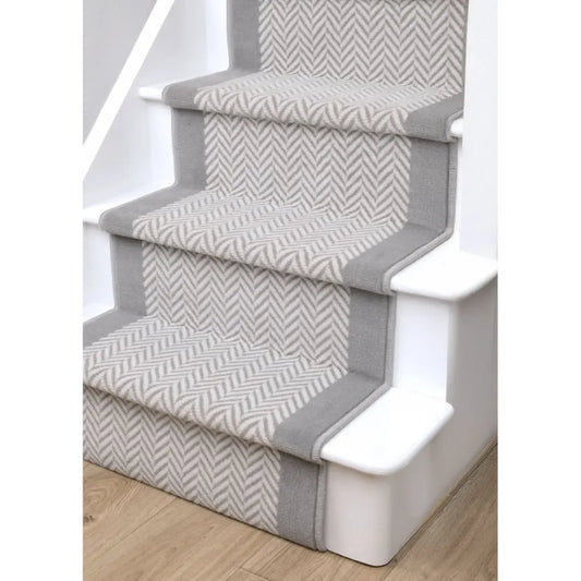 Stair Runners Maestro Stair Runner Herringbone Grey RS