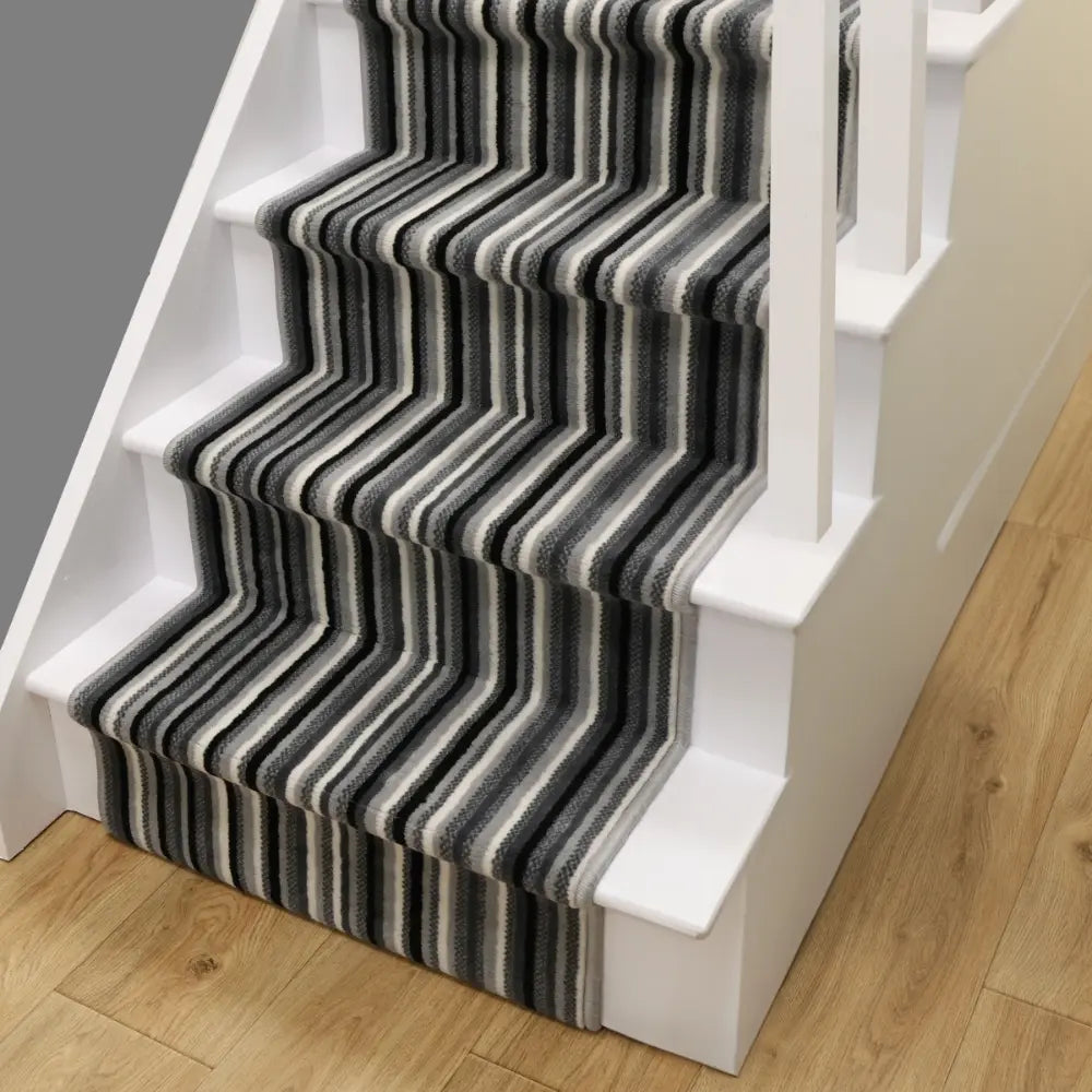 Stair Runners Maestro Stair Runner Stripe Grey RS