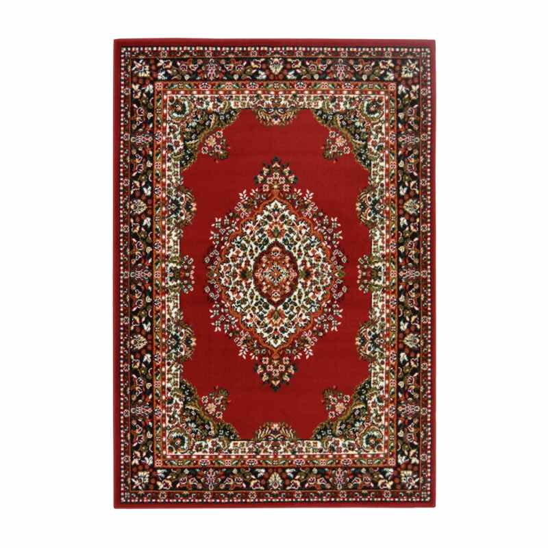 Maestro Traditional Vintage Medallion Rugs in Red